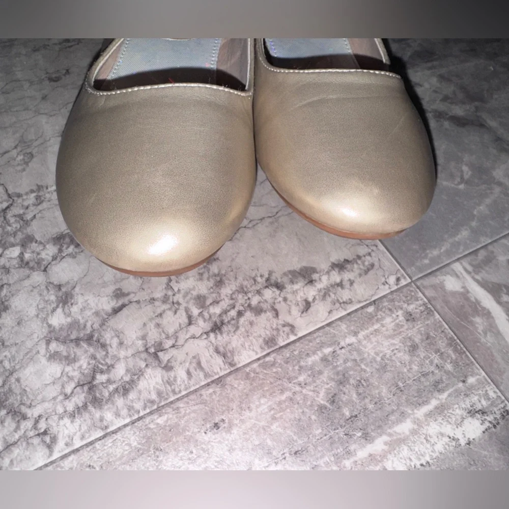 Girls Gold Mary Jane Double Strap Dress Shoes Size 2 Little Girl